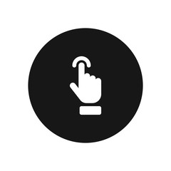 Hand vector icon, simple car sign.