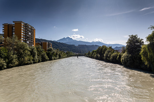 Innsbruck view on the Inn river