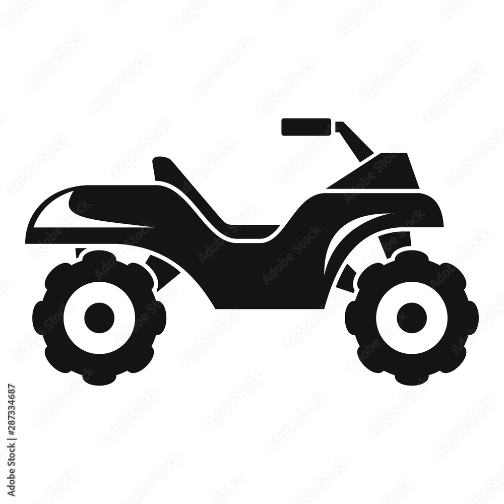 Canvas Prints top quad bike icon. simple illustration of top quad bike vector icon for web design isolated on whit