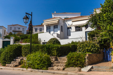 small authentic streets of Spetses island