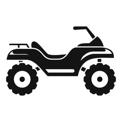 Challenge quad bike icon. Simple illustration of challenge quad bike vector icon for web design isolated on white background