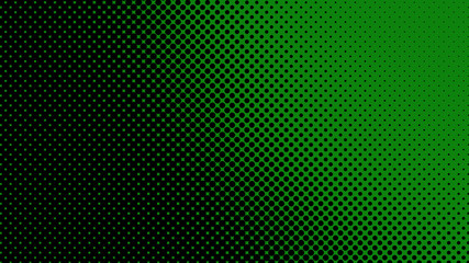 Green and black retro comic pop art background with dots, cartoon halftone background vector illustration eps10