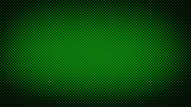Green and black retro comic pop art background with haftone dots design. Vector clear template for banner or comic book design, etc