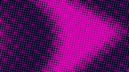 Magenta modern pop art background with halftone dots design, vector illustration