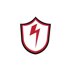 power and shield logo vector