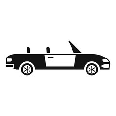 Family cabriolet icon. Simple illustration of family cabriolet vector icon for web design isolated on white background