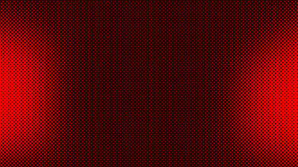 Dark red pop art background with dots design, abstract vector illustration in retro comics style