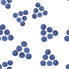 Abstract triangle seamless pattern made of blue