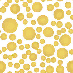 Pattern Seamless Coloring of yellow polka