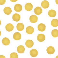 Pattern of yellow polka