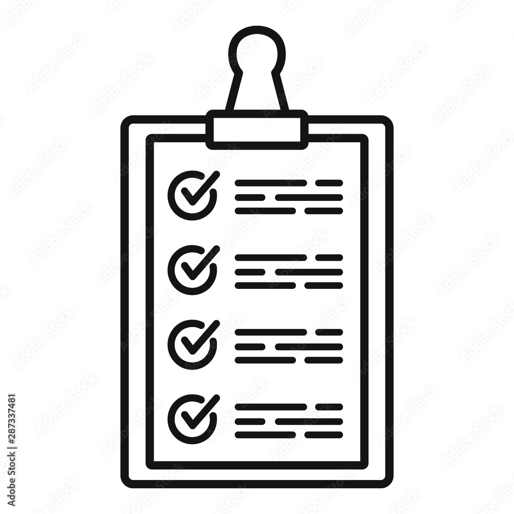 Poster warehouse checkboard icon. outline warehouse checkboard vector icon for web design isolated on white