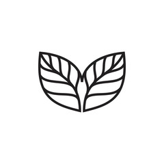 leaf logo template