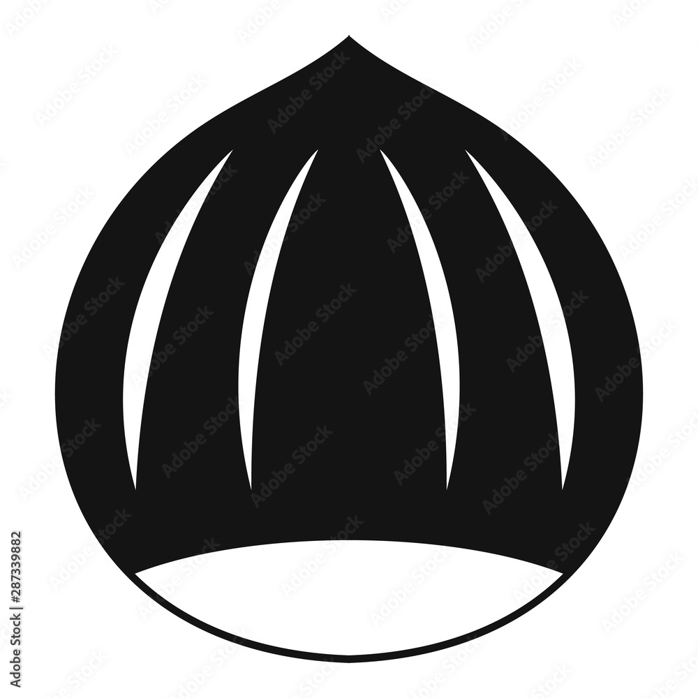Aufkleber hazelnut icon. simple illustration of hazelnut vector icon for web design isolated on white backgrou
