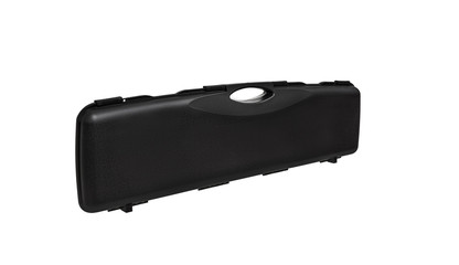 Naklejka premium black plastic case for gun isolated on white back