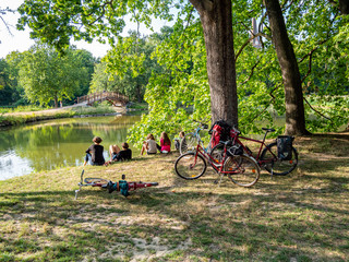 Auszeit in Leipzig, Clara-Zetkin-Park im Sommer