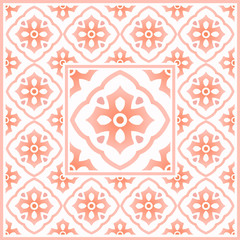 Mexican Talavera, vintage tile pattern, Italain pottery, Portuguese Azulejo design, Mosaic texture tiled element in center frame, Spanish Sicily majolica, Moroccan motifs with colorful, vector