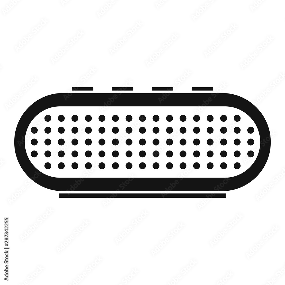 Aufkleber radio smart speaker icon. simple illustration of radio smart speaker vector icon for web design isol