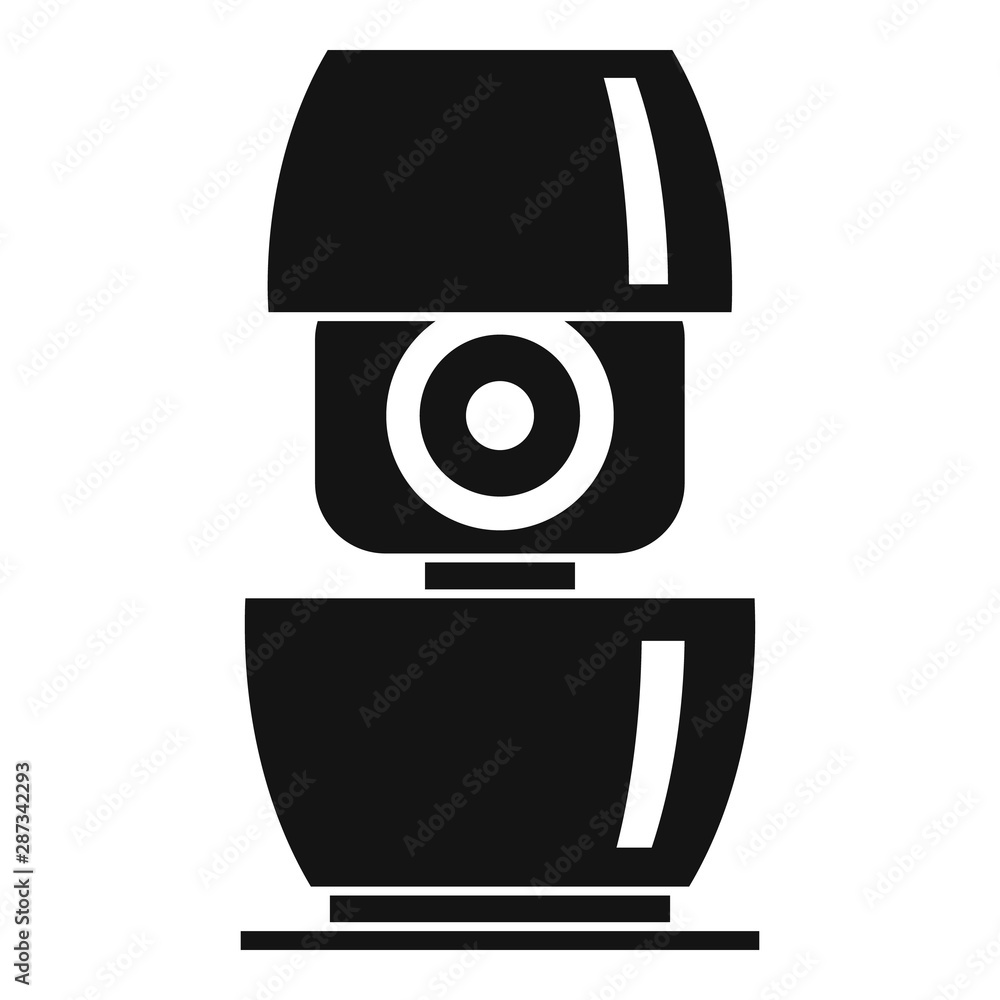 Poster life smart speaker icon. simple illustration of life smart speaker vector icon for web design isolat