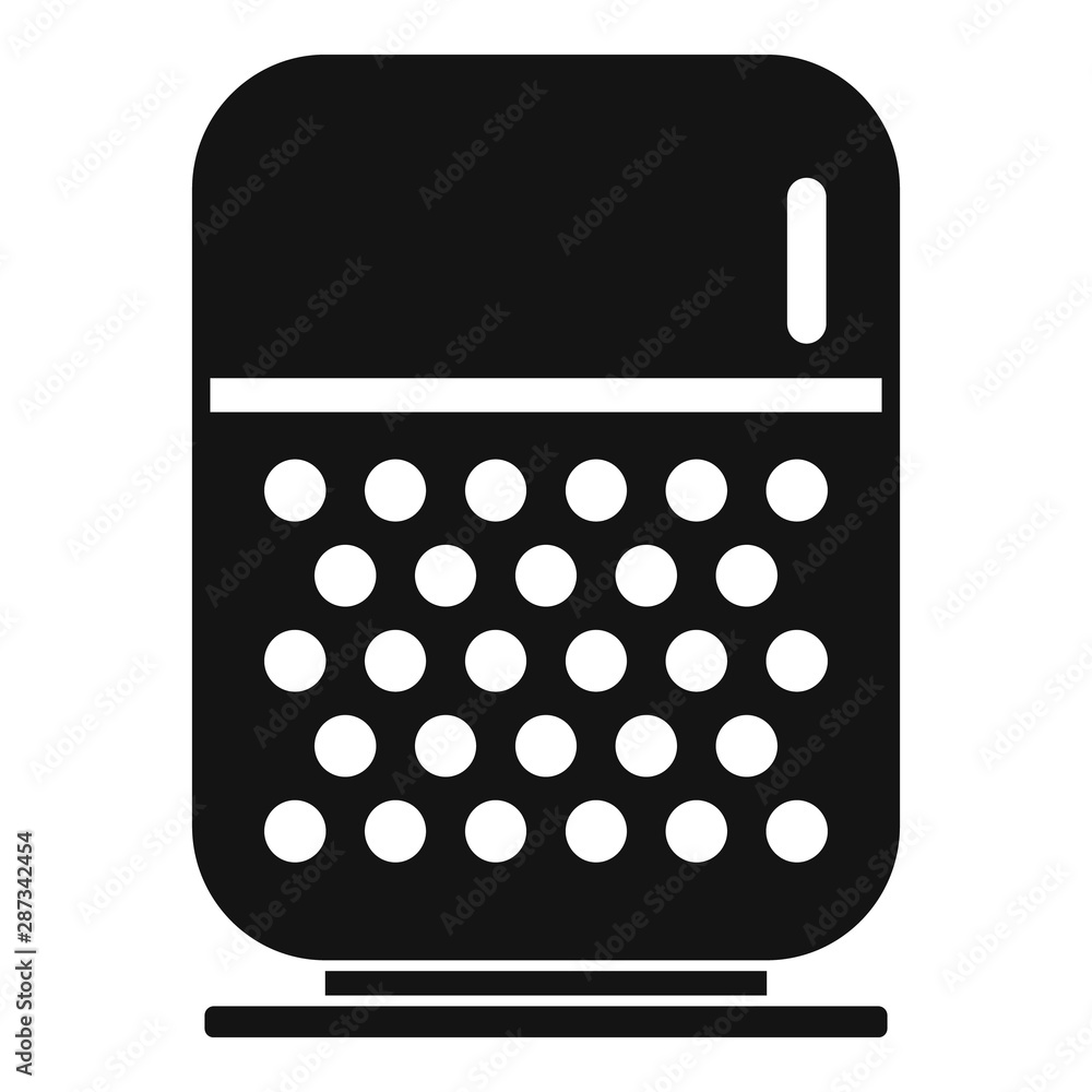Poster command smart speaker icon. simple illustration of command smart speaker vector icon for web design 