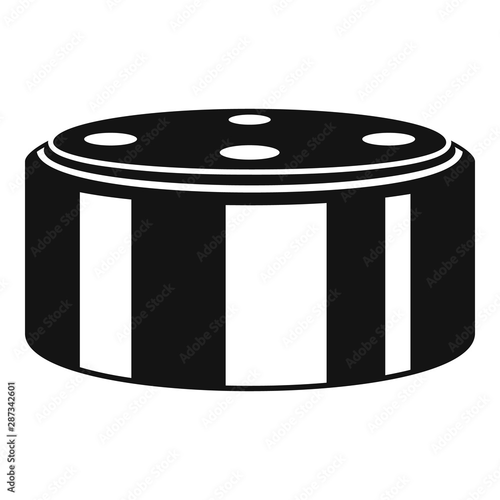 Poster smart speaker device icon. simple illustration of smart speaker device vector icon for web design is