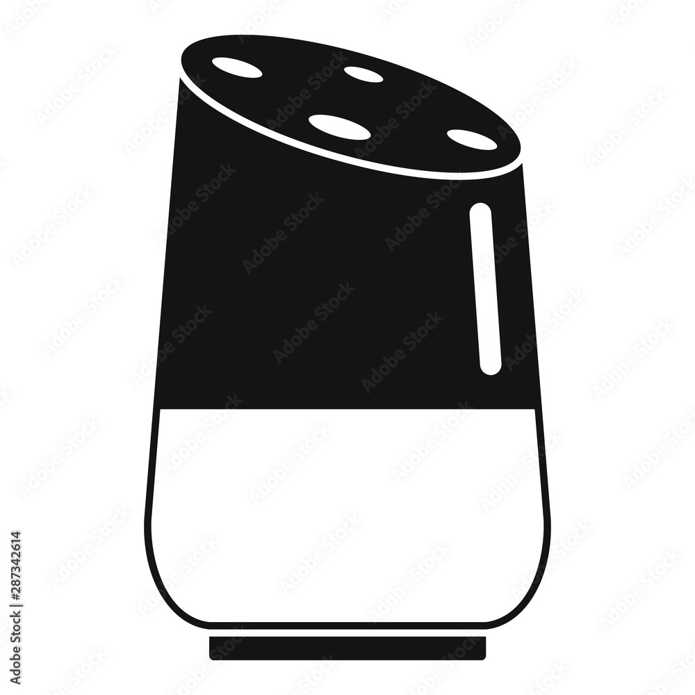 Poster future smart speaker icon. simple illustration of future smart speaker vector icon for web design is