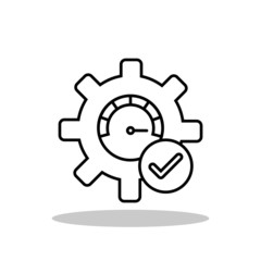 Optimization icon in trendy flat style. Optimization symbol for your web site design, logo, app, UI Vector EPS 10. - Vector