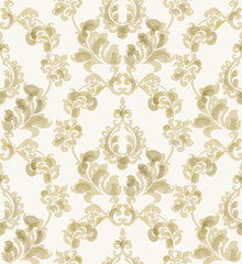 Baroque ornament Vector. Luxury watercolor trendy texture. Vintage retro old styles