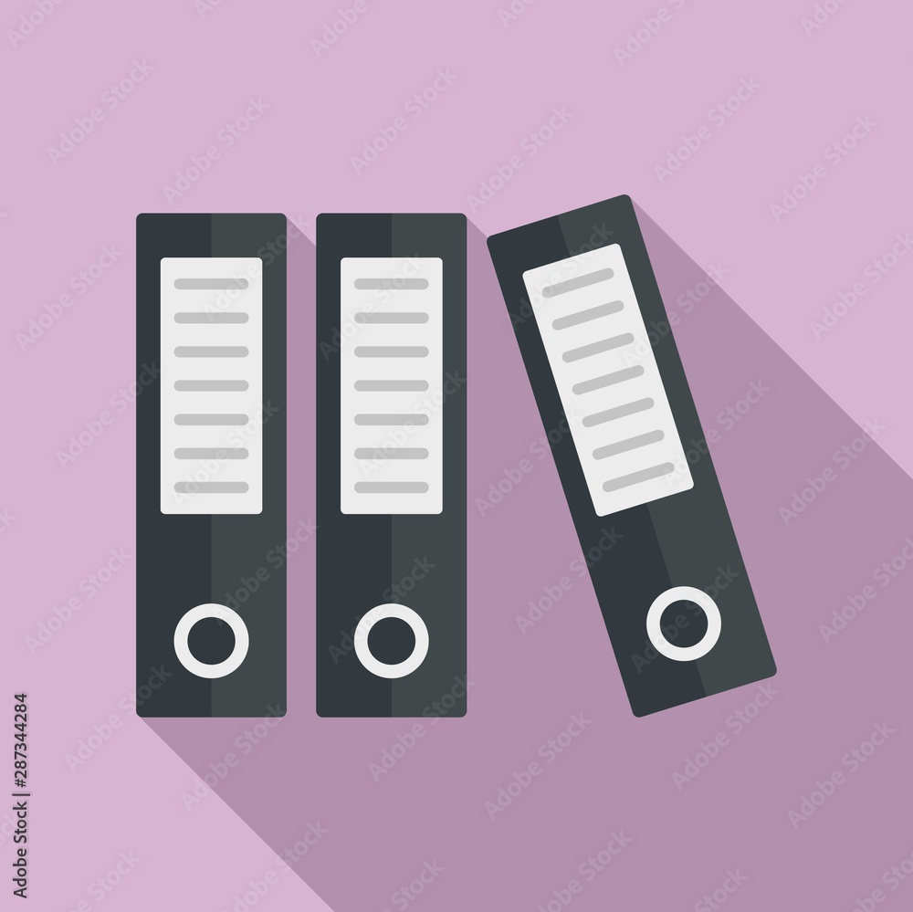 Poster archive folder icon. flat illustration of archive folder vector icon for web design