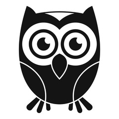 Owl icon. Simple illustration of owl vector icon for web design isolated on white background