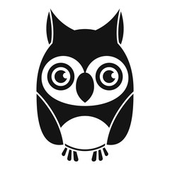 Owl bird icon. Simple illustration of owl bird vector icon for web design isolated on white background