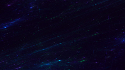 3D rendering multicolored abstract fractal on black background