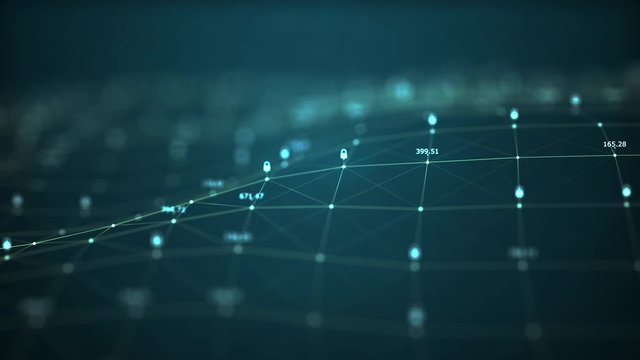 Technology cyber security concept.