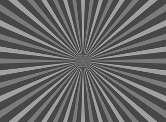 vintage sunlight background. silver grey burst background with white highlight. Vector cold illustration.