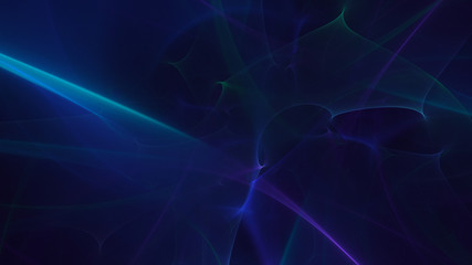 3D rendering multicolored abstract fractal on black background