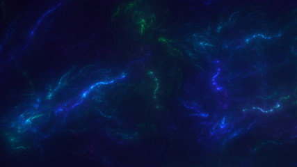 3D rendering multicolored abstract fractal on black background