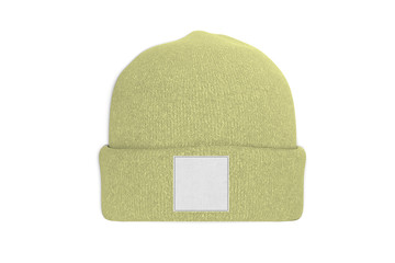 Mock up of wool beanie