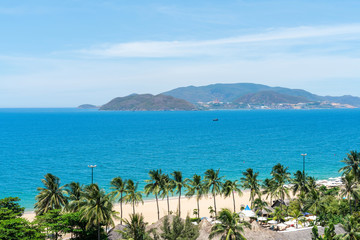 Nha Trang beach, the famous and beautiful travel destination in Vietnam