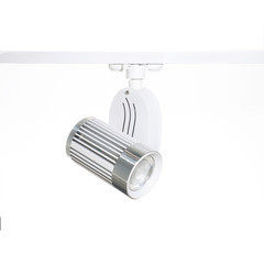 White LED Spot ceiling led light on white background isolated