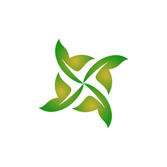 leaf vintage logo template