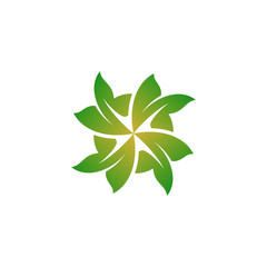 Fototapeta na wymiar leaf vintage logo template