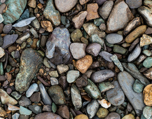 The texture of a shallow river stone. Pebble Background Image