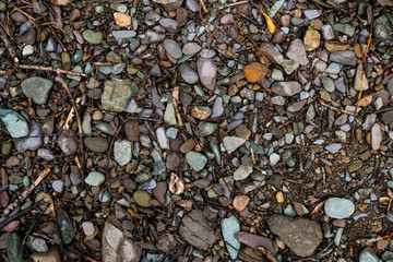 The texture of a shallow river stone. Pebble Background Image