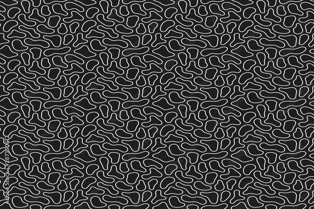 Poster monochrome vector seamless pattern.