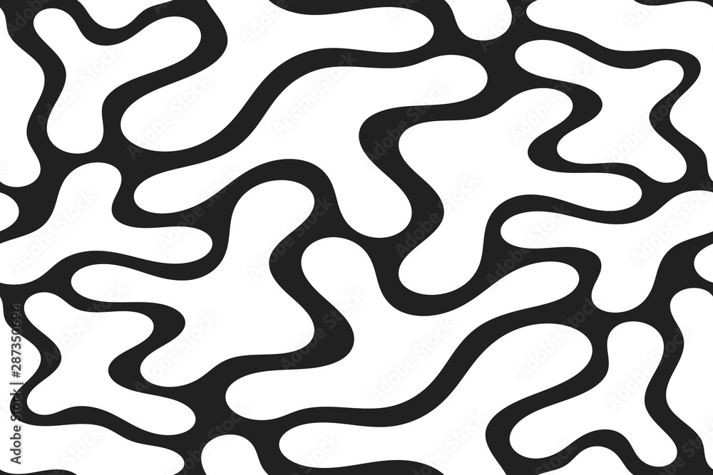 Poster monochrome vector seamless pattern.