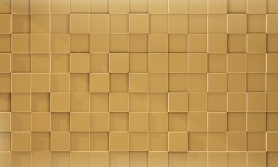 background of protruding orange cubes