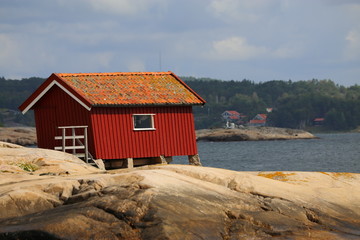 Ferienhaus auf Klippen