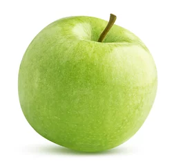 Fotobehang green apple isolated on white background © dimakp