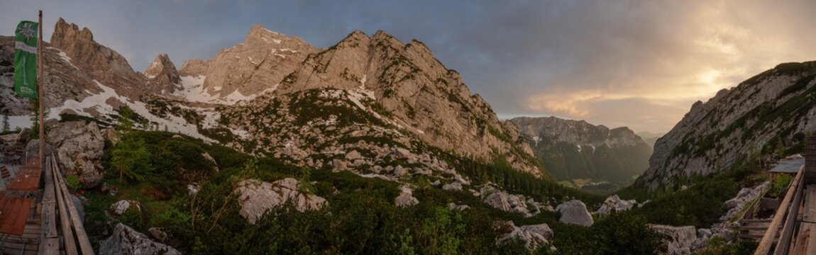 Klettern in den Alpen Blaueis Nationalpark Berchtesgarden