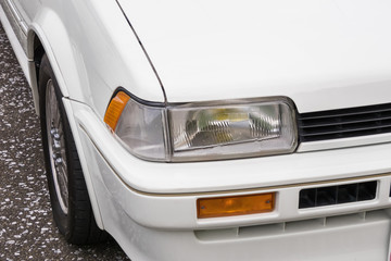 Fototapeta premium 自動車のヘッドライト Headlight of the car