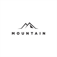 MODERN MOUNTAIN HILL LOGO DESIGN, SIMPLE AND GEOMETRIC STYLE